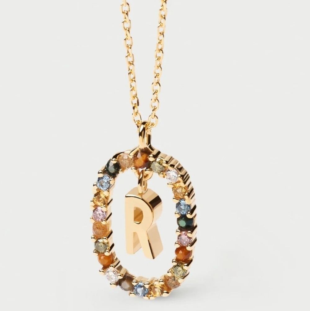 PdPaola Initial Necklace “J” Pendant
